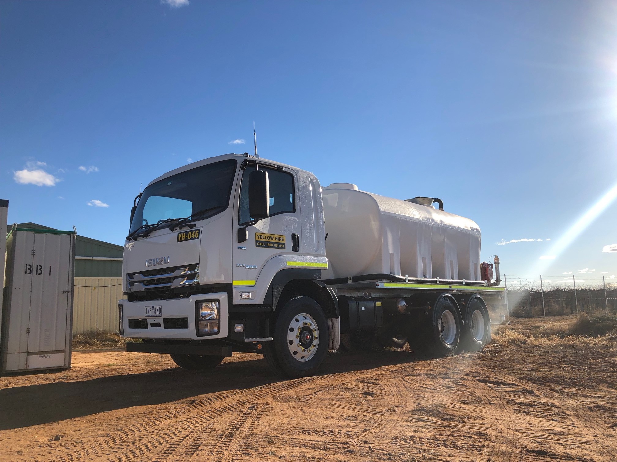 13,000L Water truck - Yellow Hire
