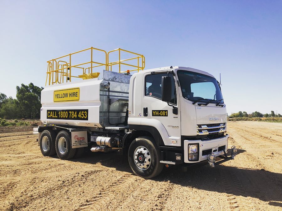 Yellow Hire Water Truck
