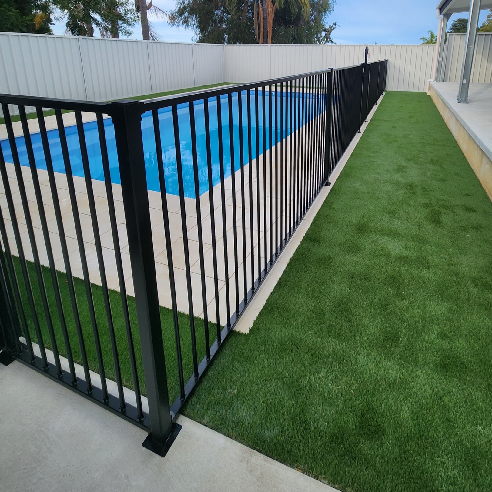 Secure Fit Fencing project gallery. Providing traditional tubular aluminium pool fencing solutions to all areas of Perth