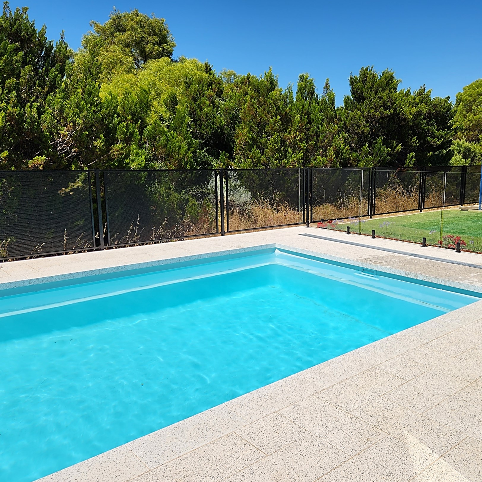 Secure Fit Fencing project gallery. Providing perforated aluminium pool fencing solutions to all areas of Perth