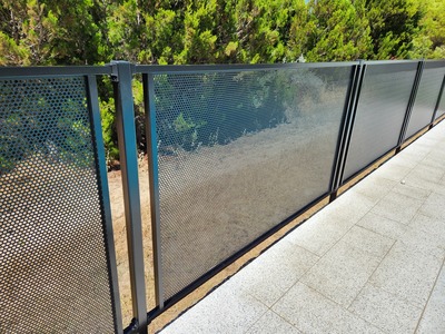 Secure Fit Fencing Perth, Custom made perforated aluminium pool fencing, gates and privacy screens