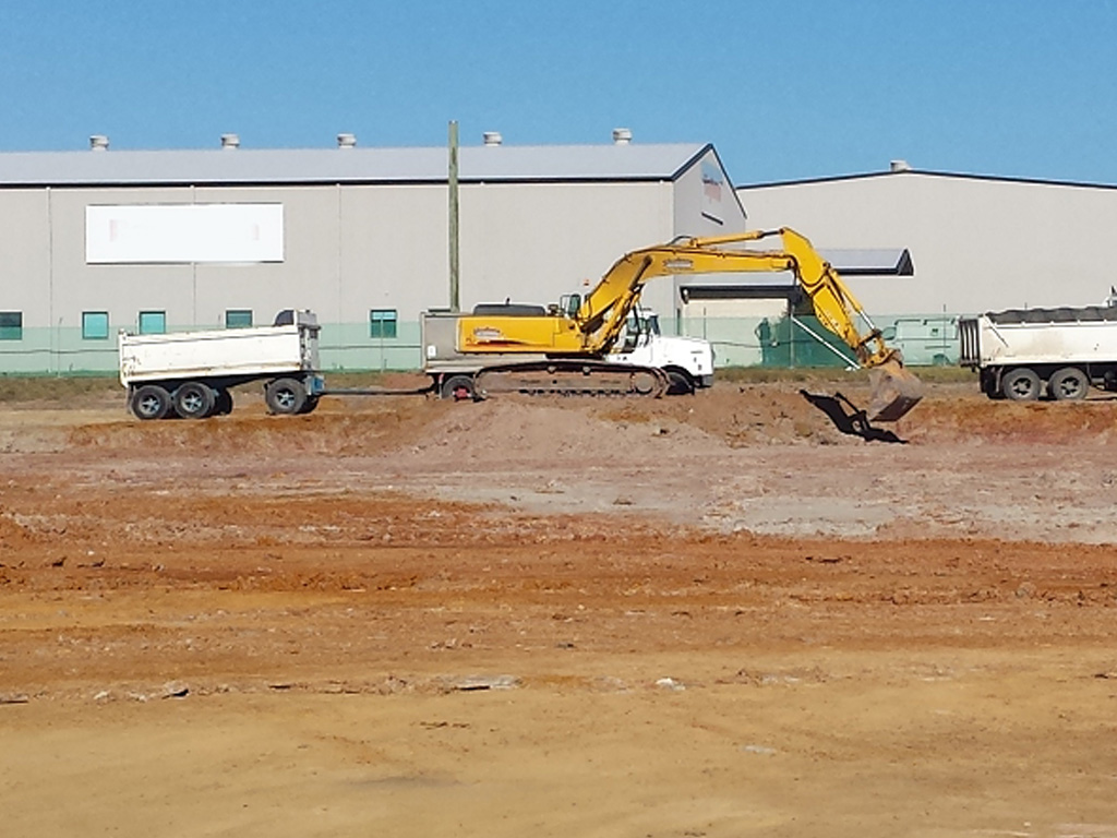 Excavator excavation