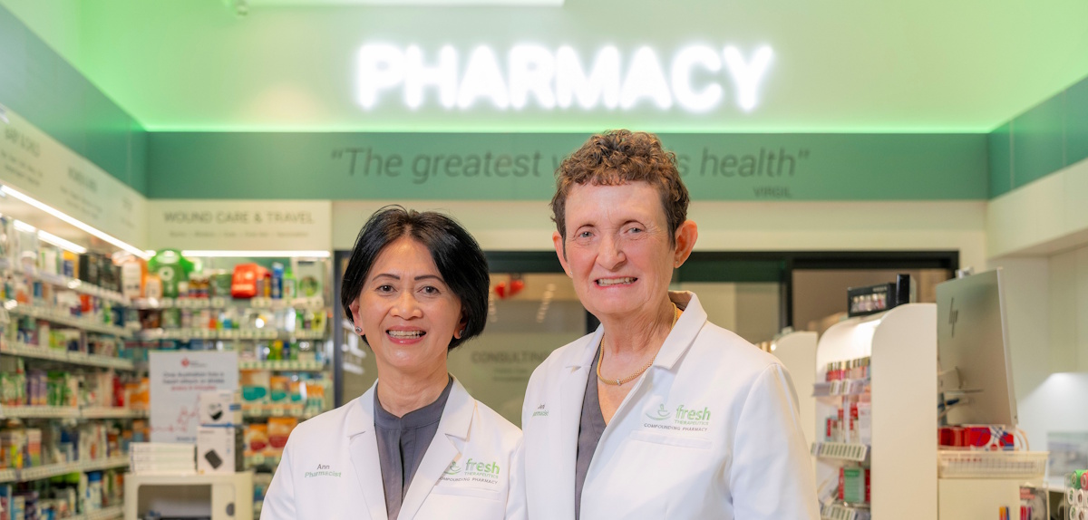 Fresh Therapeutics Compounding Pharmacy Custom Medicines Vaccinations MedsChecks Health Consultations Practitioner Vitamins
