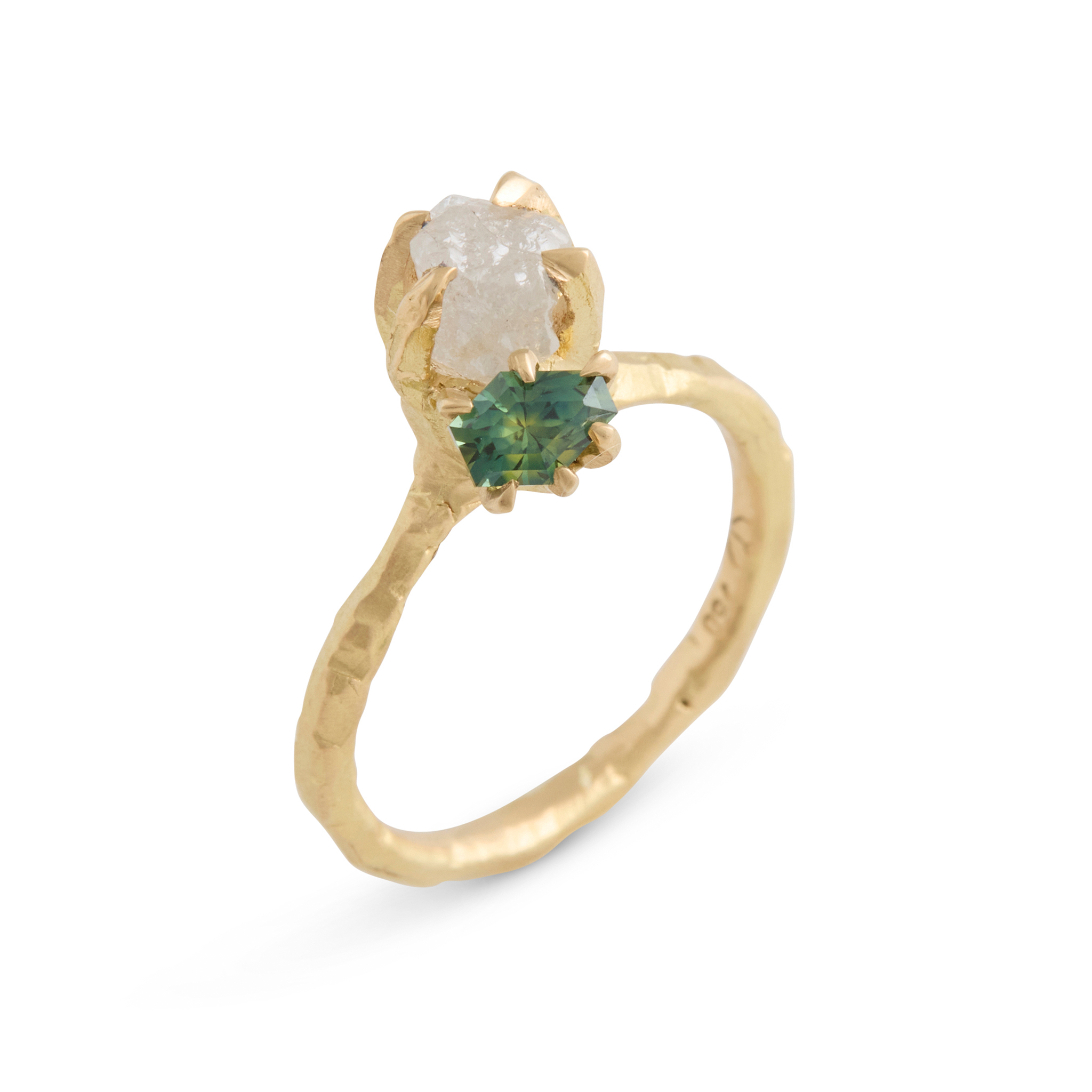 Tessa Blazey | Spinel & 9ct yellow gold | Unique handmade engagement ring | Melbourne | bespoke ring