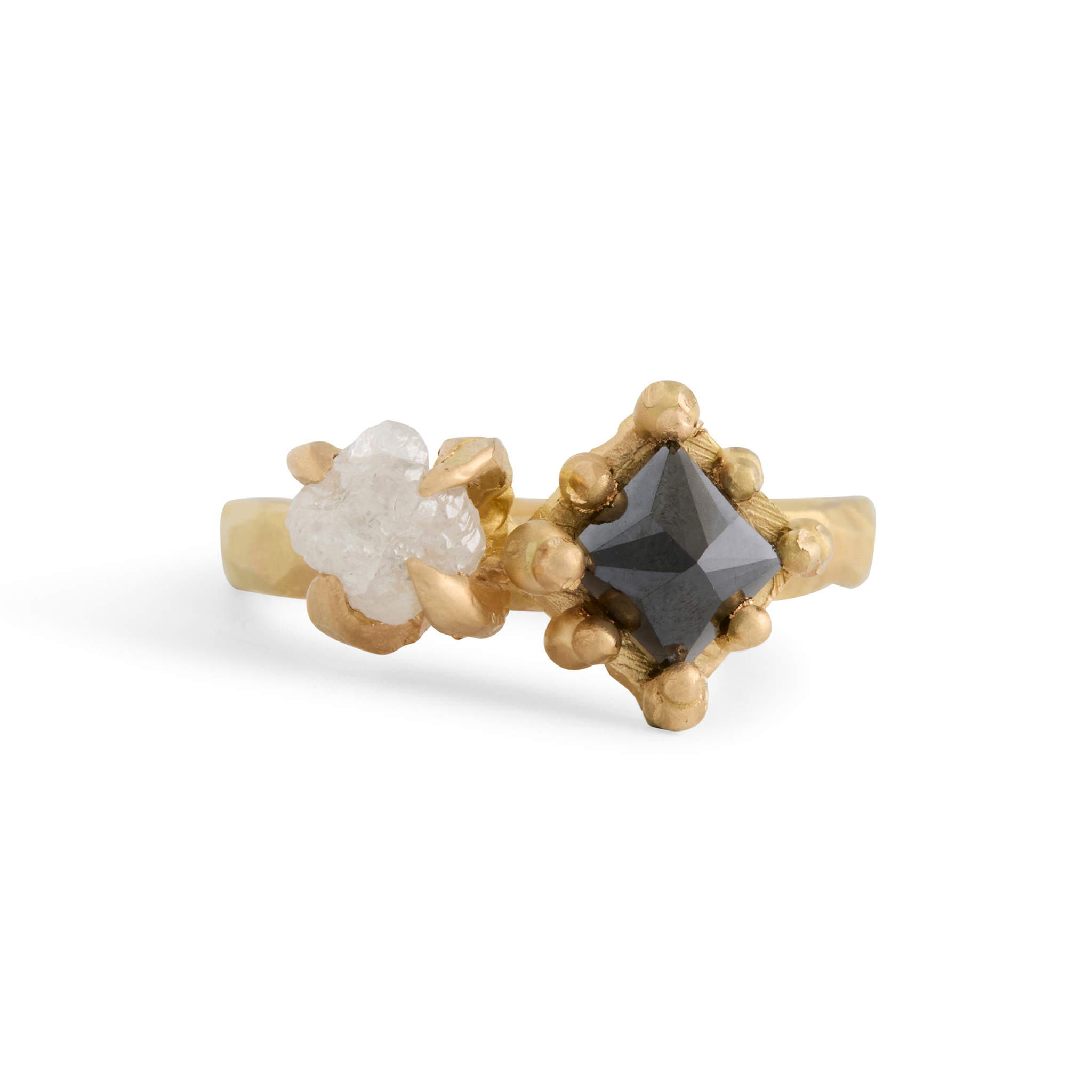 Tessa Blazey | Australian rough diamond & 18ct white gold | | Unique handmade engagement ring | Melbourne | bespoke ring