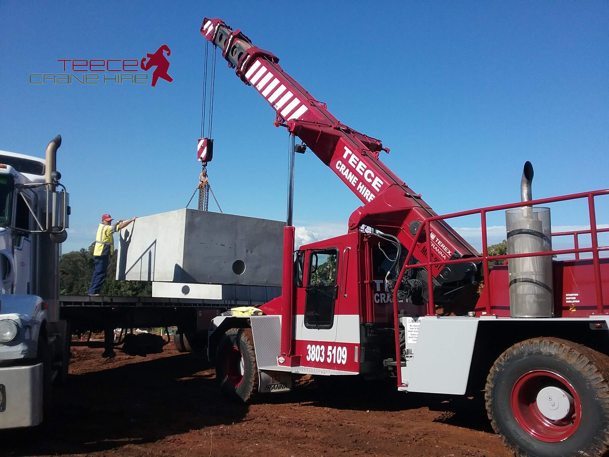 Teece Crane Hire - Hire On Site Constructing Townhouses In Brisbane 3 - Brisbane