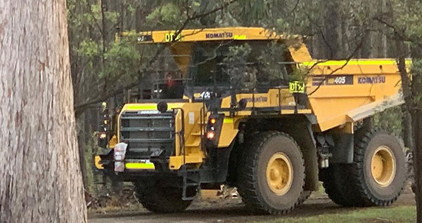 Australian Earth Training dump truck operator training